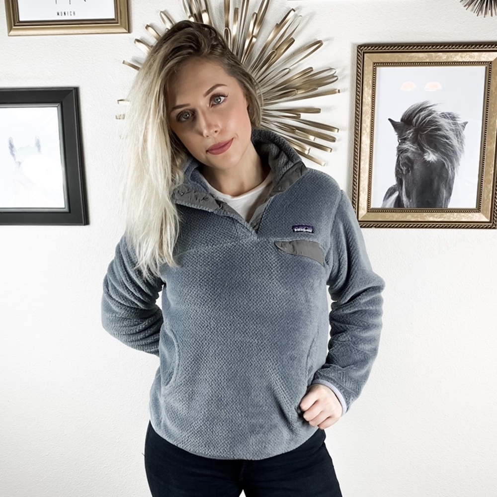Grey Patagonia SnapT Re-tool Pullover Women’s Sz M